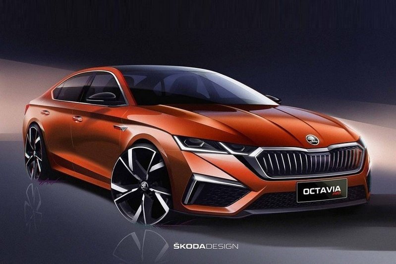 Skoda показала еще одну новую Octavia A8 – ждем премьеру