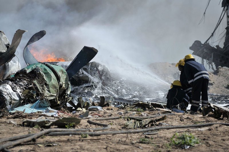 В Белоруссии разбился военный самолет