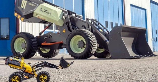 Впервые: модель Lego превратили в настоящий погрузчик
